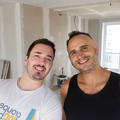 Mikaël et Lito, artisans rénovation dans les Landes